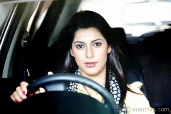 Neetu Singh Driving Car
