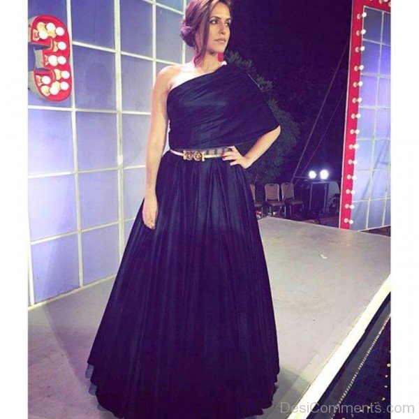 Neha Dhupia In Black Dress Image-DC02311