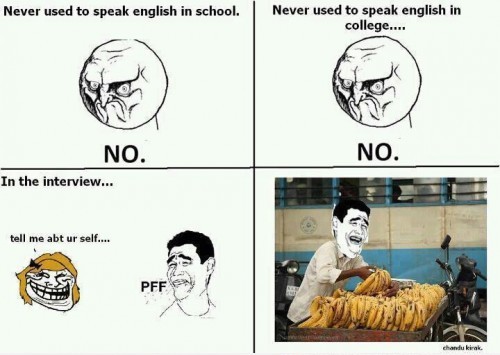 Never Used To Speak English