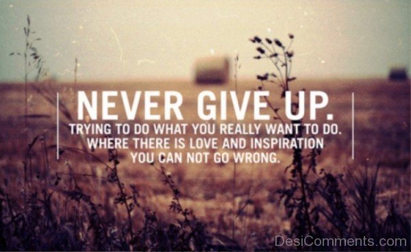 Never give up-dc018081