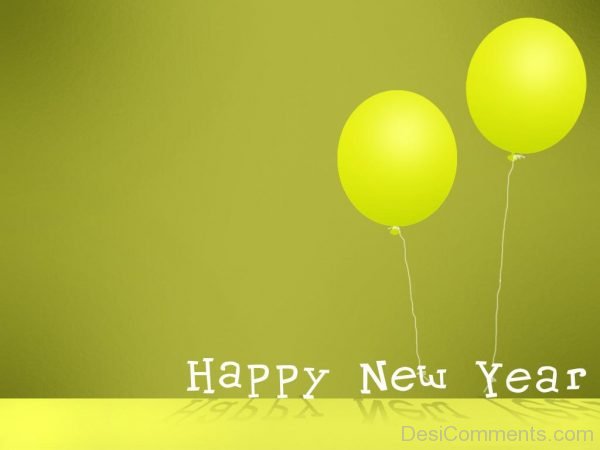 New Year With Balloon