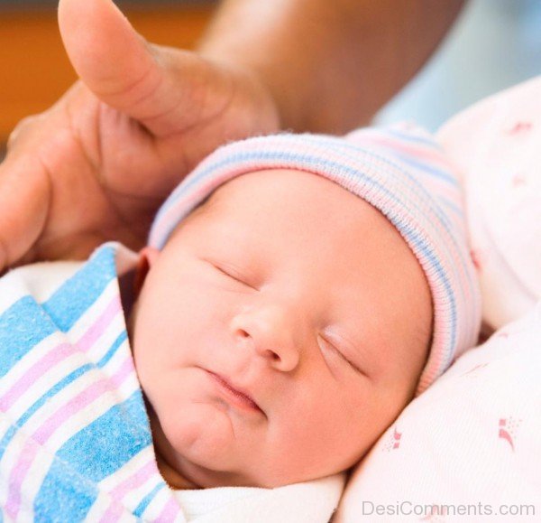 Newborn Cute Baby Sleeping