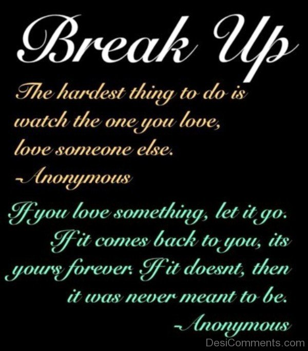 Nice Break Up Quote