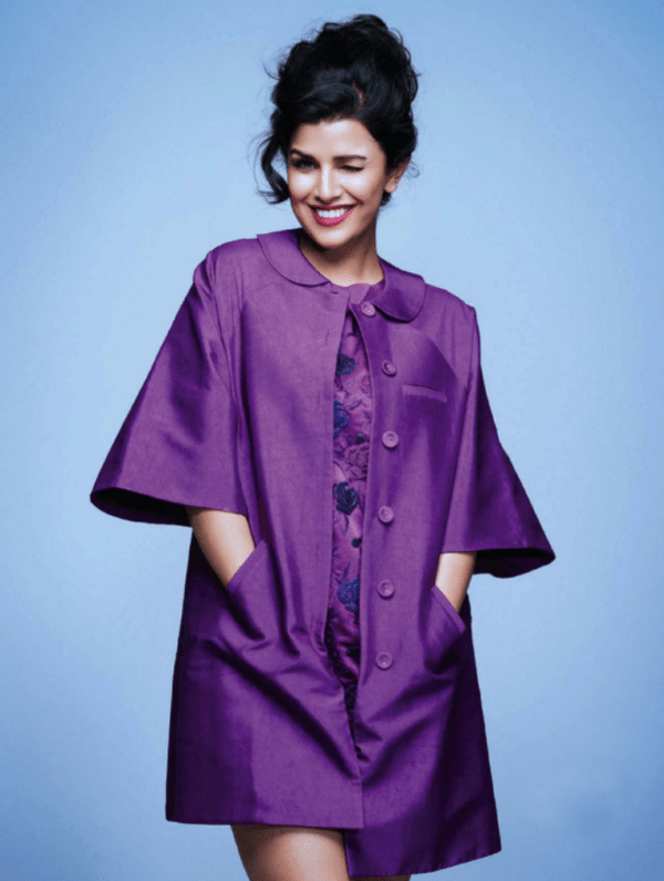 Nimrat Kaur In Purple Dress-DC103