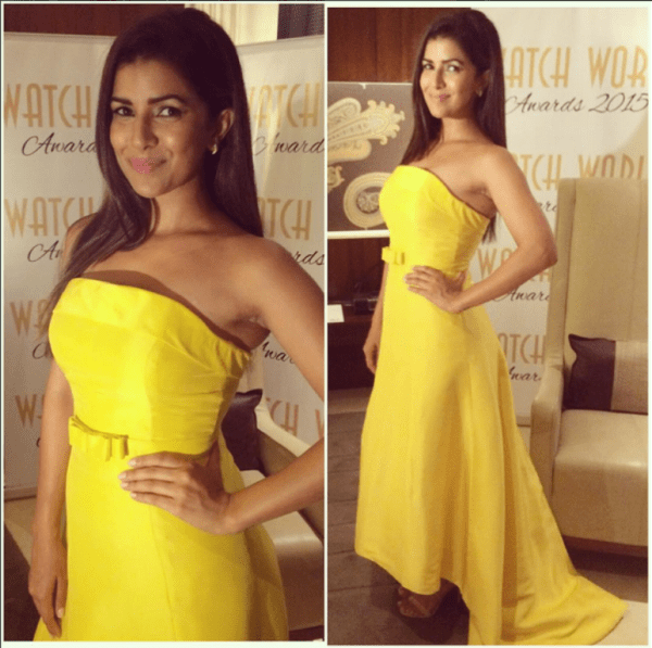 Nimrat Kaur Wearing Yellow Dress-DC107