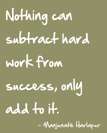 Nothing Can Subtract Hard Work From Success