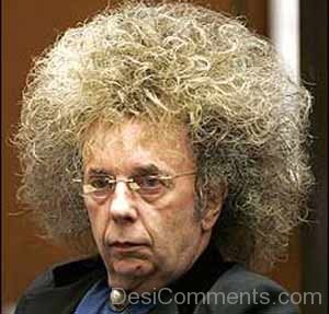 Old Man Afro Funny Hairstyle Image