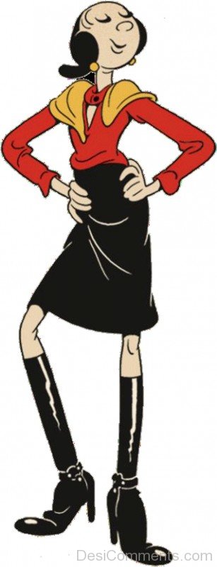 Olive Oyl In Beautiful Dress