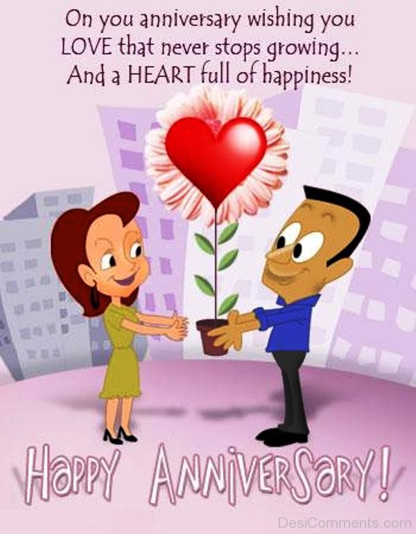 On You Anniversary Wishing You Love-rvt548DC25