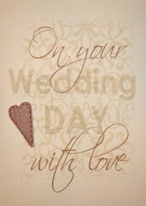 On Your Wedding Day With Love