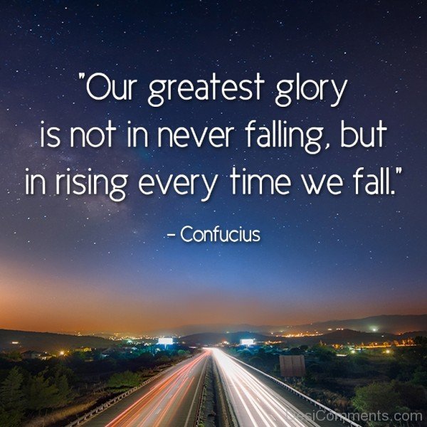 Our Greatest Glory