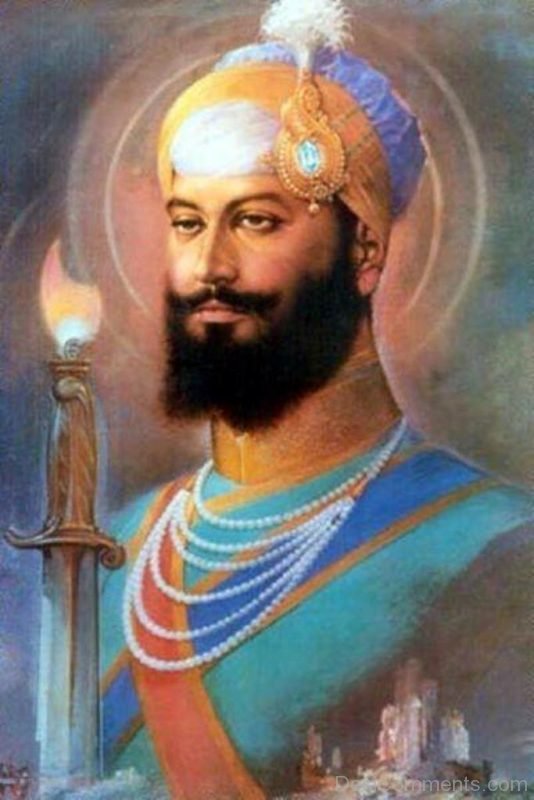 Painting Of Guru Gobind Singh Ji-DC106
