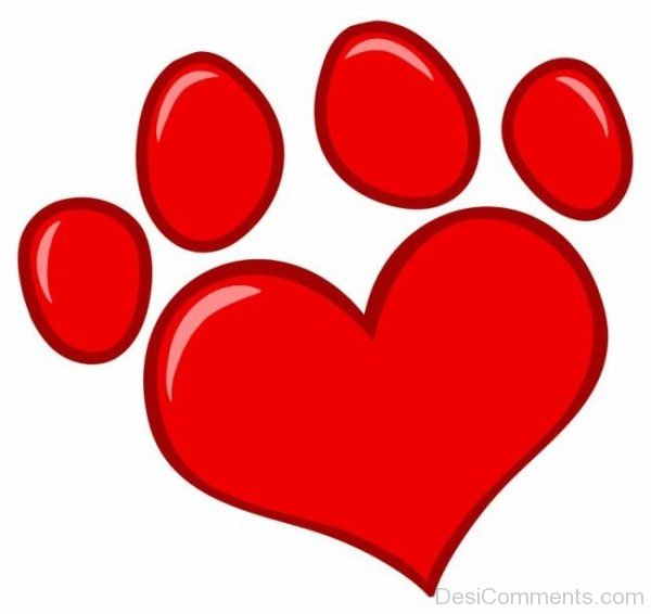 Paw Heart Image- DC 02137