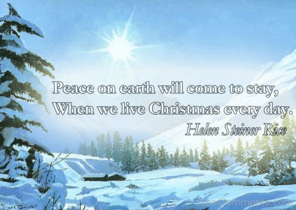 Peace On Earth Will Come To Stay-DC493