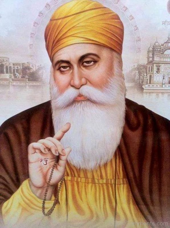 Picture Of Sikh Guru Nanak Dev Ji-DC119