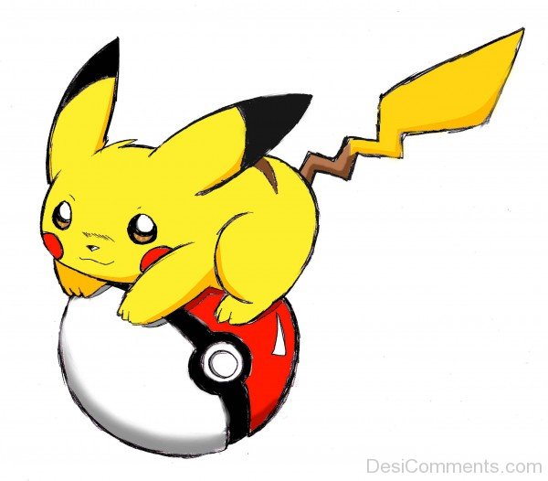 Pikachu On Pokemon Ball