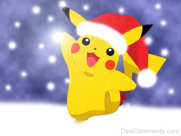 Pikachu Wear Santa Claus Hat