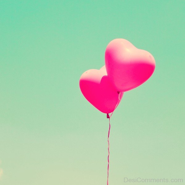 Pink Heart Ballons- DC 02143