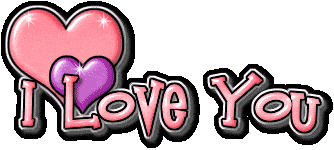 Pink Sparkle Image Of I Love You