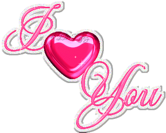 Pink Sparkle Picture Of Love You