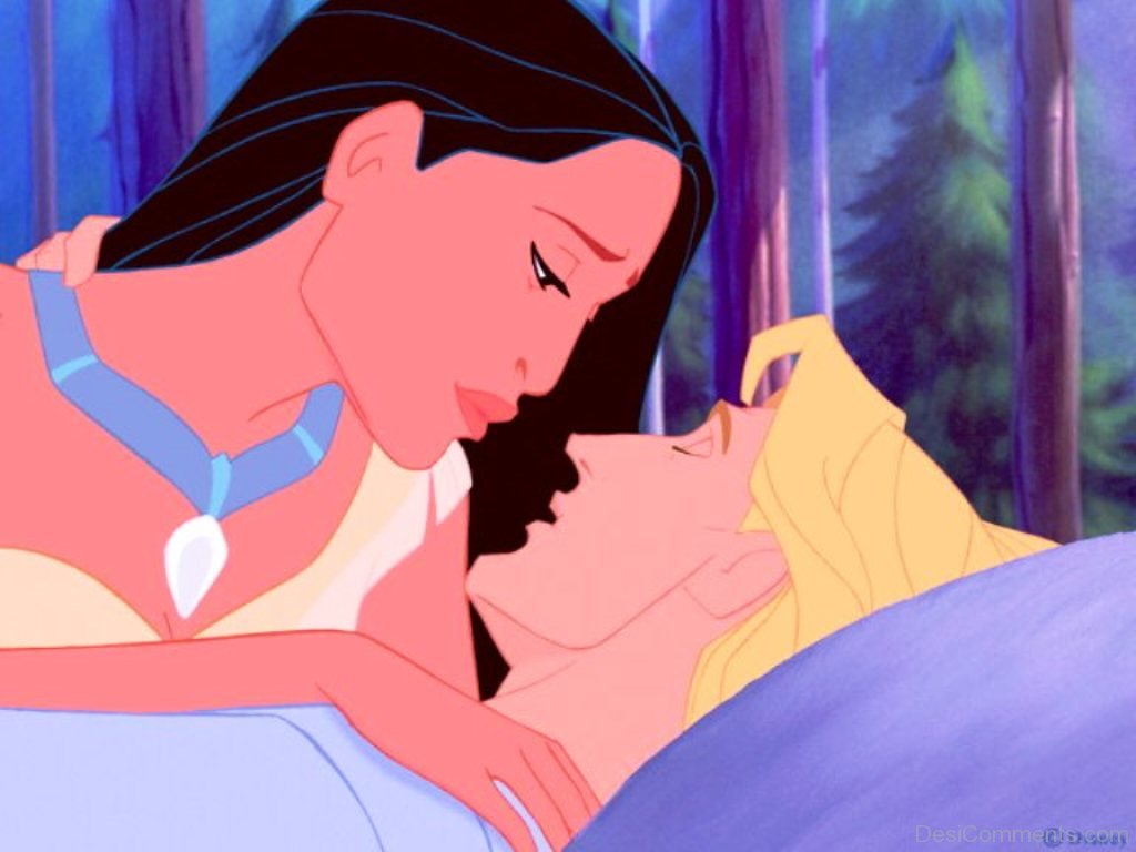 Pocahontas Kiss To John Smith.