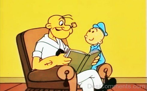 Popeye Reading Book