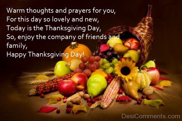 Prayers For Your Family And Friends – Happy Thanksgiving - DesiComments.com