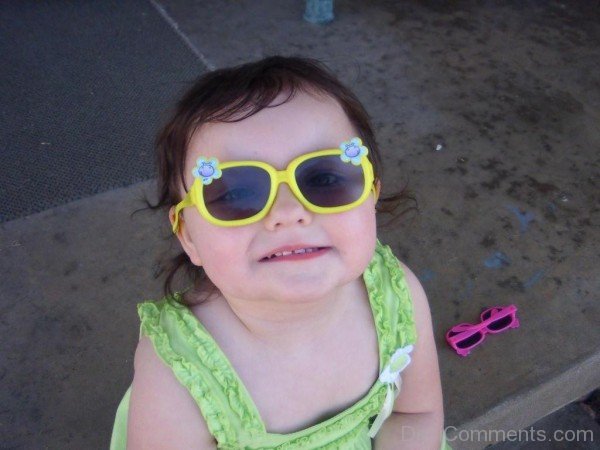 Pretty Girl With Yellow Glasses