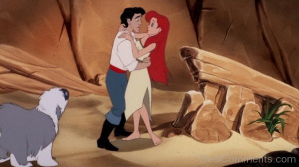 Prince Eric Hugs Ariel