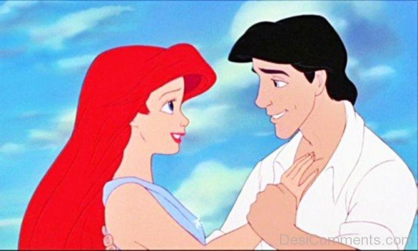 Prince Eric and Ariel In Romantic Mood