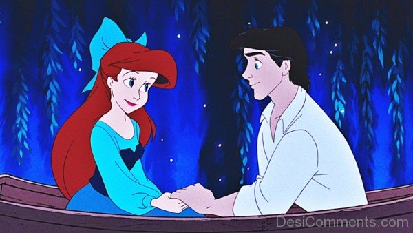 Prince Eric and Ariel in Night