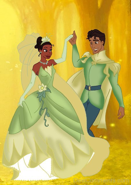 Prince Naveen And Tiana Dancing Image