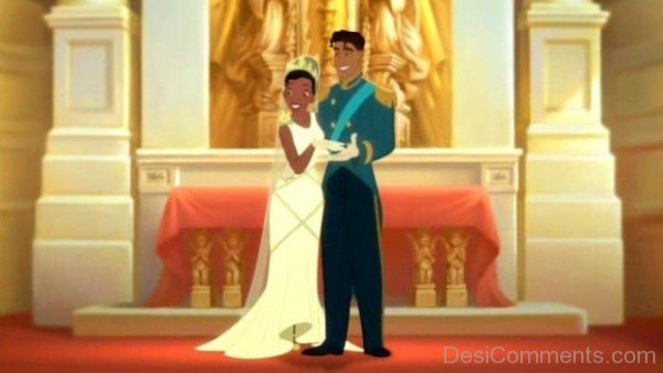 Prince Naveen And Tiana Wedding Pic