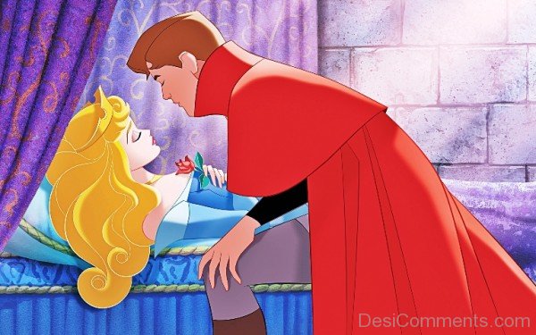 Prince Philip Going to Kiss Princess Aurora