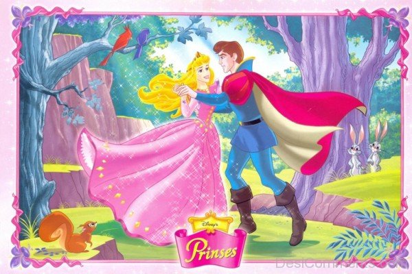 Princess Aurora With Prince Philip Dancing