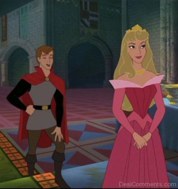 Princess Aurora With Prince Philip Photo