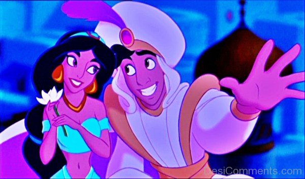 Princess Jasmine With Aladdin