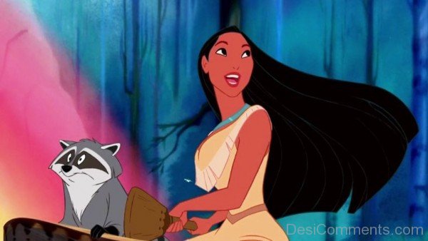 Princess Pocahontas With Meeko