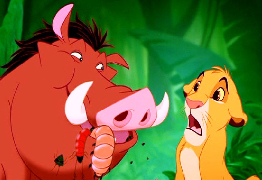 Timon And Pumbaa Eating