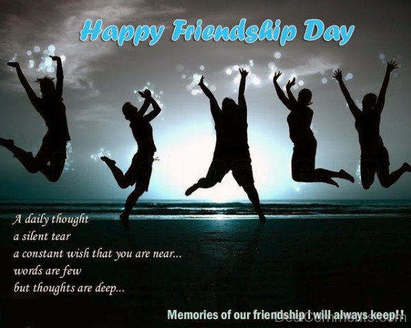 Quote with Happy Friendship Day Picture