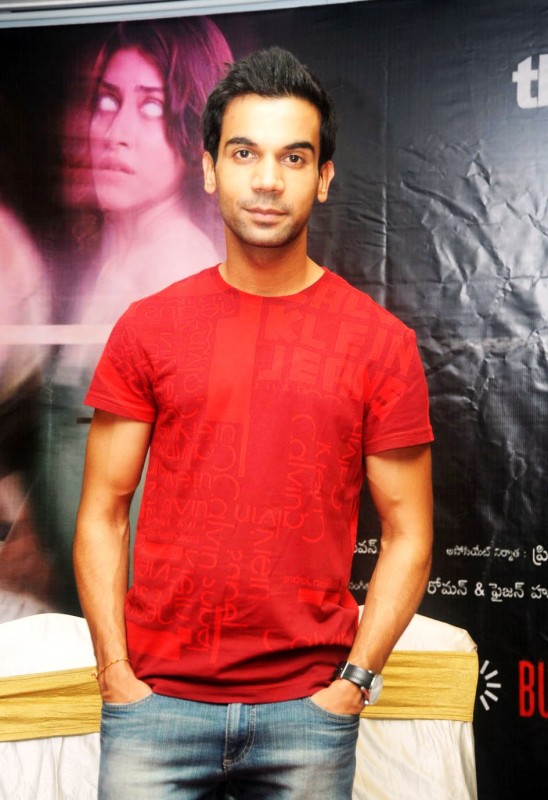 Raj Kumar Yadav In Red T-Shirt