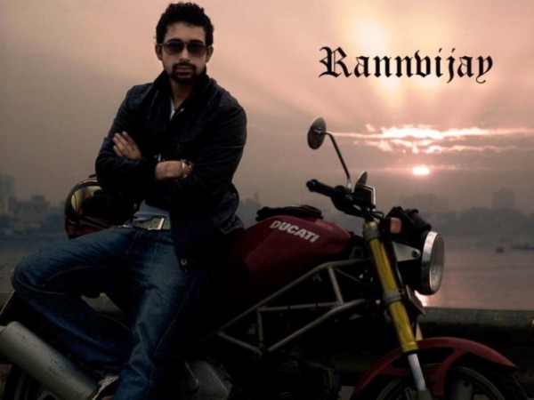 Ranvijay Giving A Pose With Bike