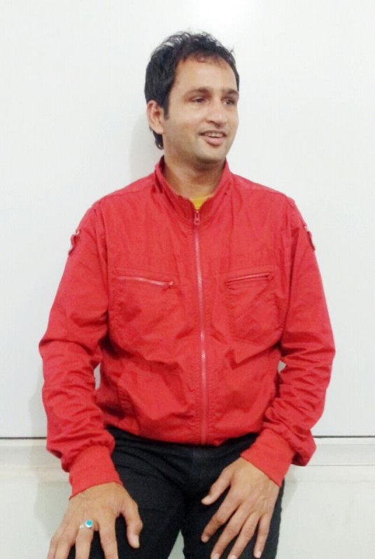 Ranvijay Looking Nice In Red Shirt