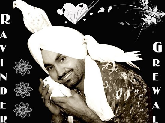 Ravinder Grewal With Pigeon