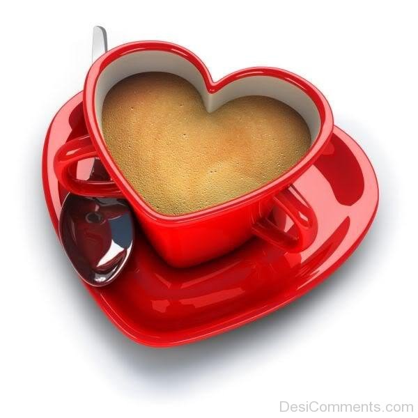 Red Heart Cup Coffee- DC 02149