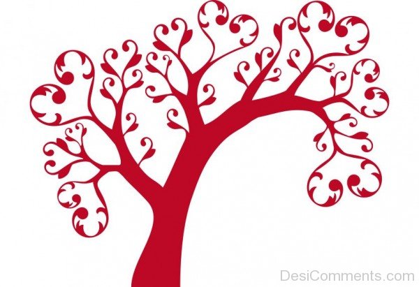 Red Hearts Tree- DC 02152