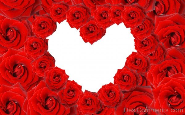 Red Roses Heart Image- DC 02155