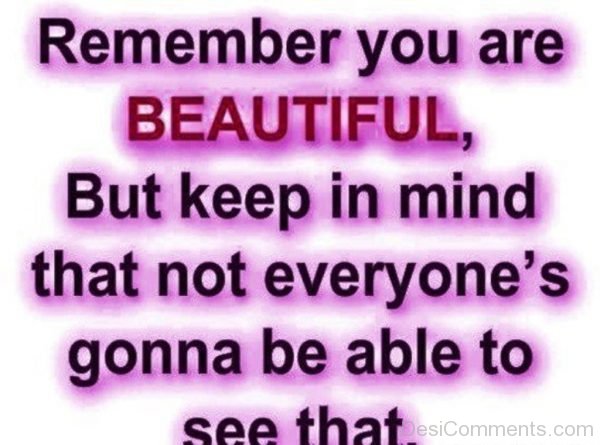 Remember You Are Beautiful-DC064