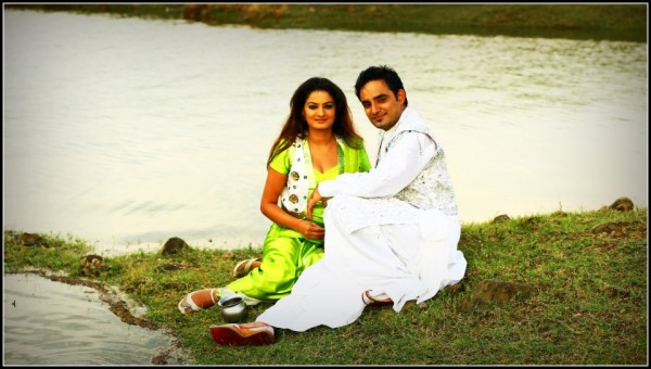 Resham Singh Anmol With Female Model