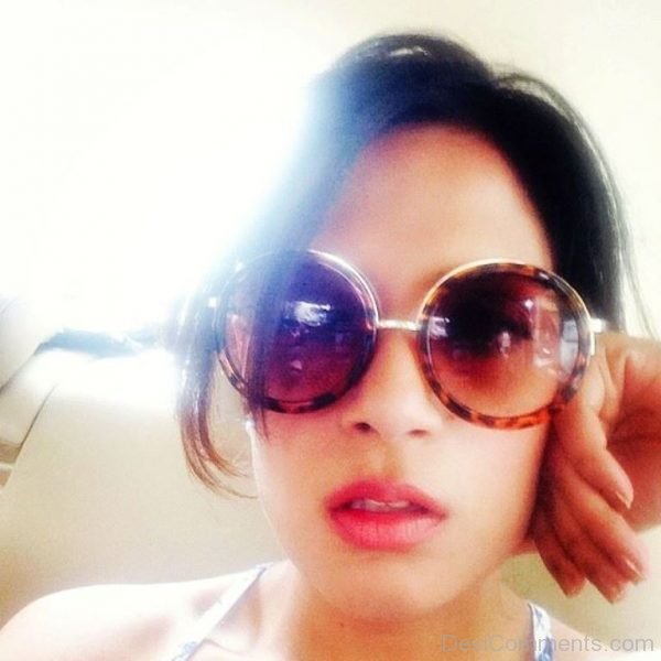 Richa Chadda Selfie In Goggles